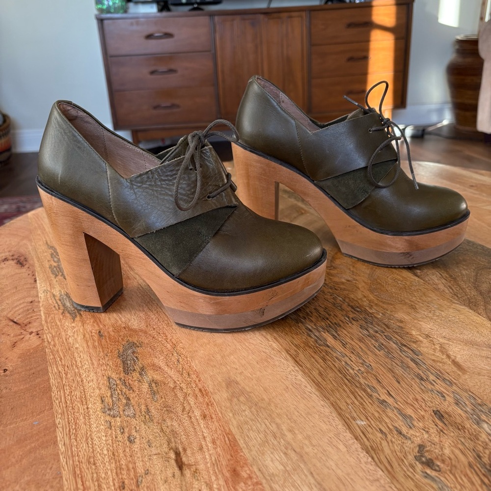 Cubanas Platform Lace-Up Heels – Anthropologie Era